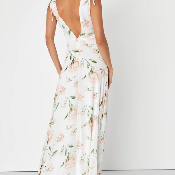 Lulus White Floral Print Maxi Dress - Picture 16 of 16